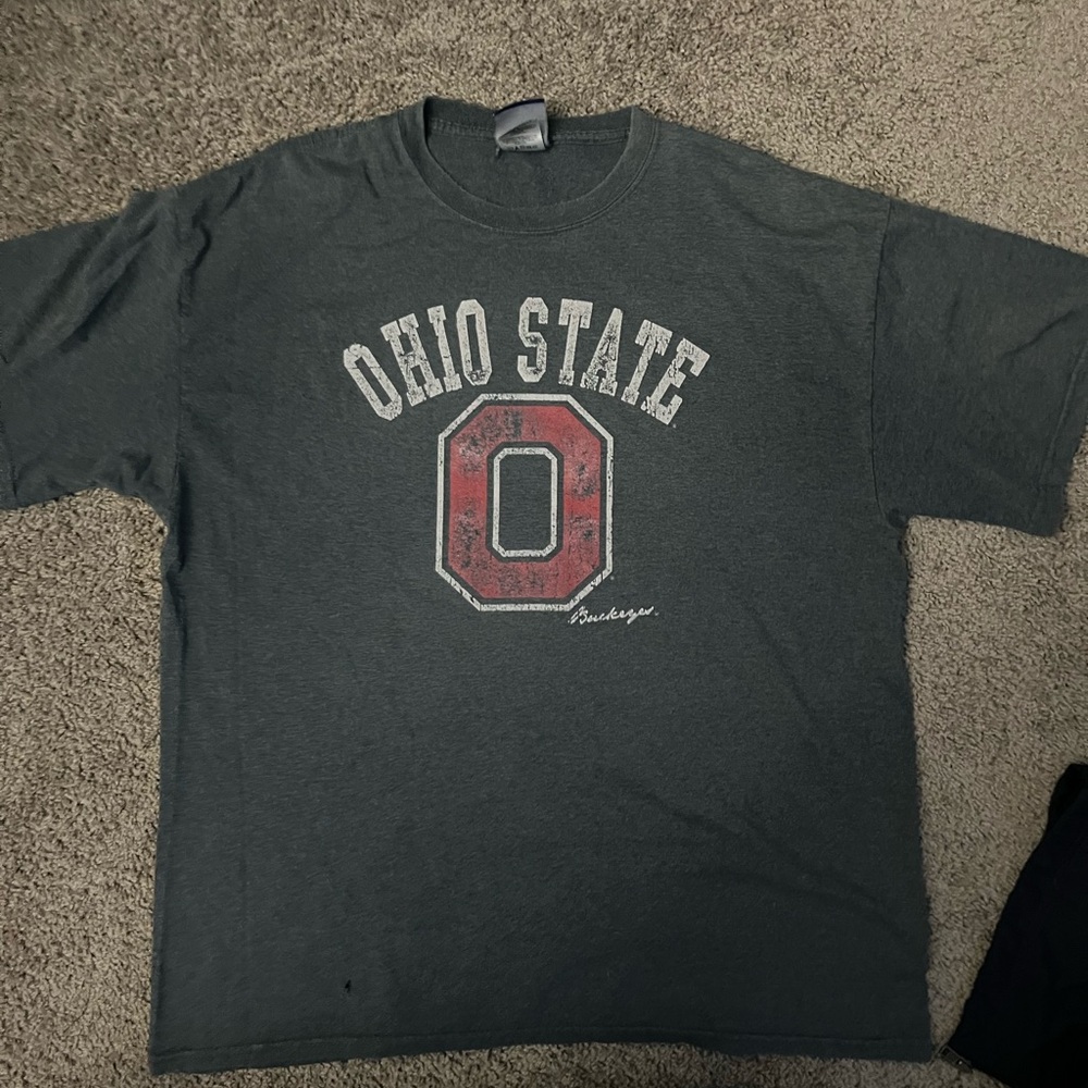 Ohio State Gray Short Sleeve Tee